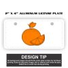 2" X 4" Aluminum License Plate  Thumbnail