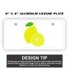 2" X 4" Aluminum License Plate  Thumbnail