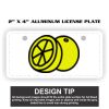 2" X 4" Aluminum License Plate  Thumbnail