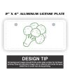 2" X 4" Aluminum License Plate  Thumbnail