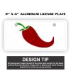 2" X 4" Aluminum License Plate  Thumbnail