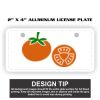 2" X 4" Aluminum License Plate  Thumbnail