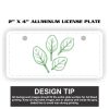 2" X 4" Aluminum License Plate  Thumbnail