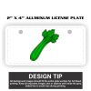 2" X 4" Aluminum License Plate  Thumbnail