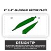 2" X 4" Aluminum License Plate  Thumbnail