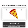 2" X 4" Aluminum License Plate  Thumbnail