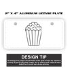 2" X 4" Aluminum License Plate  Thumbnail