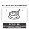 2" X 4" Aluminum License Plate  Thumbnail