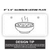 2" X 4" Aluminum License Plate  Thumbnail