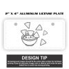 2" X 4" Aluminum License Plate  Thumbnail
