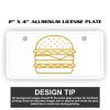 2" X 4" Aluminum License Plate  Thumbnail