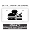 2" X 4" Aluminum License Plate  Thumbnail