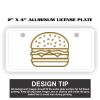 2" X 4" Aluminum License Plate  Thumbnail
