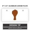 2" X 4" Aluminum License Plate  Thumbnail