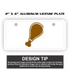 2" X 4" Aluminum License Plate  Thumbnail