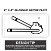 2" X 4" Aluminum License Plate  Thumbnail