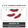 2" X 4" Aluminum License Plate  Thumbnail