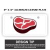 2" X 4" Aluminum License Plate  Thumbnail
