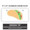 2" X 4" Aluminum License Plate  Thumbnail