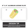 2" X 4" Aluminum License Plate  Thumbnail