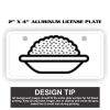 2" X 4" Aluminum License Plate  Thumbnail