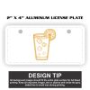 2" X 4" Aluminum License Plate  Thumbnail