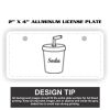 2" X 4" Aluminum License Plate  Thumbnail