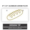 2" X 4" Aluminum License Plate  Thumbnail