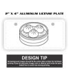 2" X 4" Aluminum License Plate  Thumbnail