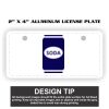 2" X 4" Aluminum License Plate  Thumbnail