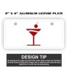 2" X 4" Aluminum License Plate  Thumbnail