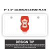 2" X 4" Aluminum License Plate  Thumbnail