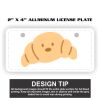 2" X 4" Aluminum License Plate  Thumbnail