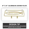 2" X 4" Aluminum License Plate  Thumbnail