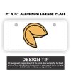 2" X 4" Aluminum License Plate  Thumbnail