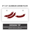 2" X 4" Aluminum License Plate  Thumbnail