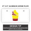 2" X 4" Aluminum License Plate  Thumbnail