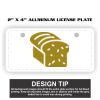 2" X 4" Aluminum License Plate  Thumbnail