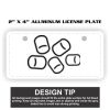 2" X 4" Aluminum License Plate  Thumbnail