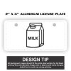 2" X 4" Aluminum License Plate  Thumbnail