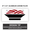 2" X 4" Aluminum License Plate  Thumbnail