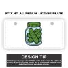 2" X 4" Aluminum License Plate  Thumbnail