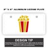 2" X 4" Aluminum License Plate  Thumbnail