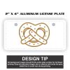 2" X 4" Aluminum License Plate  Thumbnail