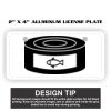 2" X 4" Aluminum License Plate  Thumbnail