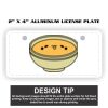 2" X 4" Aluminum License Plate  Thumbnail