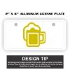 2" X 4" Aluminum License Plate  Thumbnail