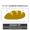 2" X 4" Aluminum License Plate  Thumbnail