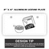 2" X 4" Aluminum License Plate  Thumbnail