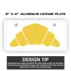 2" X 4" Aluminum License Plate  Thumbnail